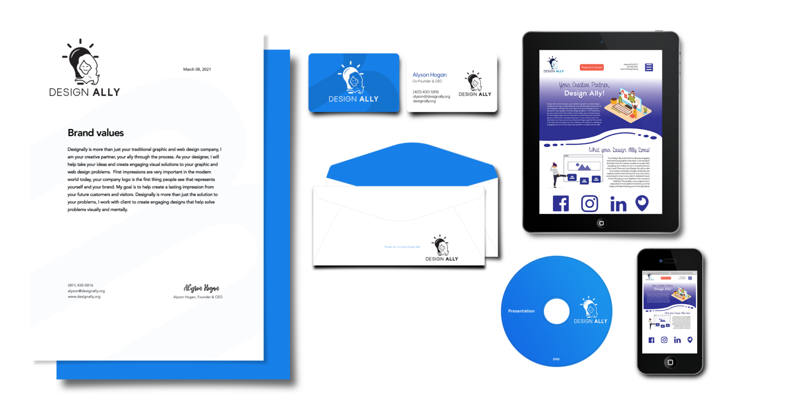 Branding Booklet: DesignAlly 1 DesignAlly Branding Mockup