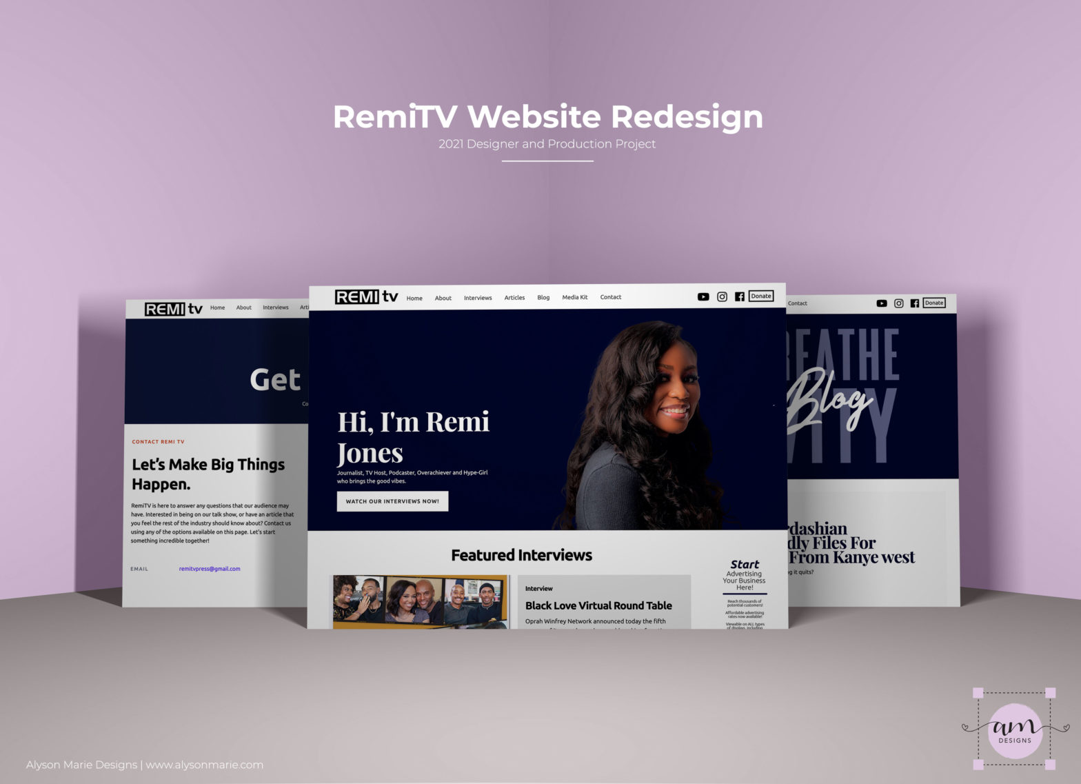 RemiTV Website Redesign
